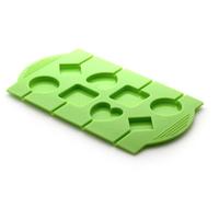 Yoko Design 1247 - Molde para piruletas (Silicona Platino, 24,7 x 14 x 0,8 cm), Color Verde