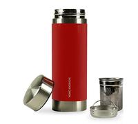 YOKO DESIGN - 1405 - Tetera isotérmica de Acero Inoxidable y Medidas de 20 x 6 x 6 cm, Color Rojo.