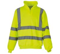 Yoko - Sudadera/ chaqueta con cremallera 1/4 de alta visibilidad
