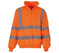Yoko Sudadera/ chaqueta con cremallera 1/4 de alta visibilidad (RW4683)
