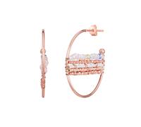 Yokoamii Pendientes azul claro / oro rosa / rosé / blanco perla One Size EUR