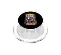 Yokohama City Synthwave 80s Dragón Asiático Vaporwave PopSockets PopGrip para MagSafe