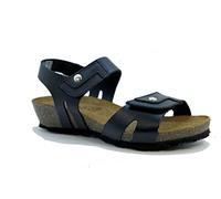 Yokono MONACO 182 Sandalia vaquetilla bio mujer, dos velcros (negro, numeric_38)