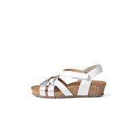 Yokono Sandalia cuña MONACO-263 Plateado | Zapatos Mujer