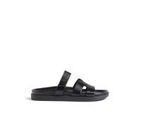Yokono Sandalia Plana MORENA-125 Negro | Zapatos Mujer Primavera-Verano | Piel Vacuna Napa | 2 CM