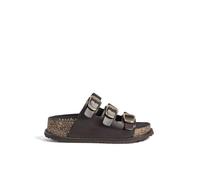Yokono Sandalia Plataforma ALI-260 MARRÓN Oscuro | Zapatos Mujer Primavera-Verano | Piel Vacuna Alaska | 4 CM