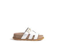 Yokono Sandalia Plataforma OCA-260 Blanco | Zapatos Mujer Primavera-Verano | Piel Vacuna Opak | 4 CM
