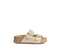 Yokono Sandalia Plataforma WIWI-003 Beige | Zapatos Mujer Primavera-Verano | Piel Vacuna Serraje | 3 CM