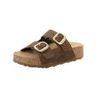 Yokono Sandalias de Plataforma de Mujer de Piel WIWI-003 Marron | Zapatos Mujer Primavera-Verano | Piel Vacuna Serraje | 3 CM