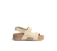 Yokono Sandalia Plataforma WIWI-261 Beige | Zapatos Mujer Primavera-Verano | Piel Vacuna Serraje | 4 CM
