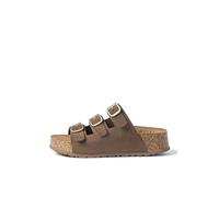 Yokono Sandalia Plataforma WIWI-263 MARRÓN Oscuro | Zapatos Mujer Primavera-Verano | Piel Vacuna Serraje | 4 CM