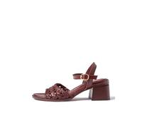 Yokono Sandalia tacón GOLI-253 Rojo | Zapatos Mujer Primavera-Verano | Piel Vacuna Napa | 4 CM