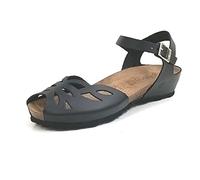 Yokono - Sandalias cuña piel negro - CUERO para: MUJER color: NEGRO talla: 39