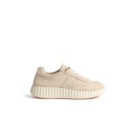 Yokono Sneaker VANNA-105 Dorado | Zapatos Mujer Primavera-Verano | Piel Vacuna Serraje | 2 CM