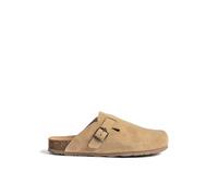 Yokono Zapato Plano ZUECO-599 Marron | Zapatos Mujer Otoño-Invierno | Piel Vacuna Serraje | 2 CM
