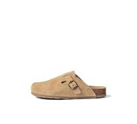 Yokono Zapato Plano ZUECO-599 Marron | Zapatos Mujer Otoño-Invierno | Piel Vacuna Serraje | 2 CM