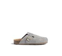 Yokono Zueco Plano ZUECO-699 Azul | Primavera-Verano | Piel Vacuna Serraje | 2 CM