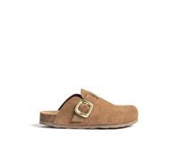 Yokono Zueco ZUECO-650 Marron | Zapatos Mujer Primavera-Verano | Piel Vacuna Serraje | 2 CM