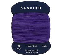 Yokota Sashiko - Hilo de adelgazamiento 40 m, color 223, color morado, bordado japonés