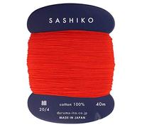 Yokota - Sashiko Hilo para bordar,tejer (40 m), color213 rojo