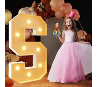 Yokqexz Letras Números Luminosos Marquesina 1º y 18º Cumpleaños