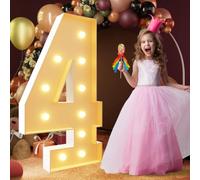Yokqexz Letras Números Luminosos Marquesina 1º y 18º Cumpleaños