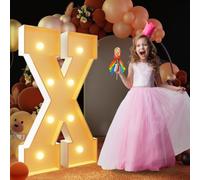 Yokqexz Letras Números Luminosos Marquesina 1º y 18º Cumpleaños