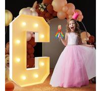 Yokqexz Letras Números Luminosos Marquesina 1º y 18º Cumpleaños