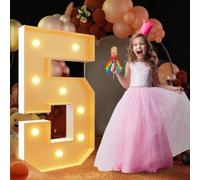 Yokqexz Letras Números Luminosos Marquesina 1º y 18º Cumpleaños