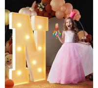 Yokqexz Letras Números Luminosos Marquesina 1º y 18º Cumpleaños