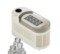 Yokqexz Mini Máquina For Hacer Cubitos De Hielo: Máquina De Hielo Automática, Compacta, Portátil, con Ventana Transparente Y Fácil Liberación De Hielo