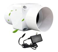 Yokqexz Ventilador En Línea De Conducto Pequeño De 2 Pulgadas con Velocidad Variable For Baño De Autocaravana, Cobertizo, Ventilación Y Ático(Normal Power)