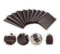 Yokuni 10 Pcs Cuero Adhesivo Para Tapizar, 30 x 20 cm Impermeable Polipiel Adhesiva, Parches Asiento Moto, Polipiel Adhesiva Para Tapizar, Sofás, Asiento, Muebles, Bolsos (Café 10 hojas)
