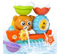 Yokuni Juguetes Bañera Bebe, Juguetes Niños 1 Año, Juguete Bebes 6-12 Meses, Juguete de Baño, Regalo Bebe 1 2 Año con Dos Potentes Ventosas, No Requiere Pilas