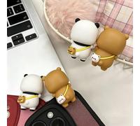 YOKUSHI - Set de 4 figuras decorativas de osos Bubu y Dudu, adorables figuras de dibujos animados para ordenador, portátil, móvil, escritorio o decoración del salpicadero del coche