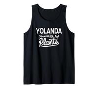 Yolanda Powered by Plants Personalized Gift For Plant Moms Camiseta sin Mangas
