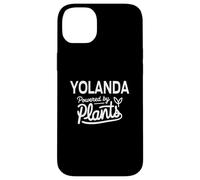Yolanda Powered by Plants Personalized Gift For Plant Moms Carcasa para iPhone 14 Plus