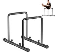 YOLEO Barras Paralelas Calistenia Adjustable, Carga 500KG, Dip Bar Fitness, Push Up Bars de Inmersión, Altura y Ancho Ajustables, Negro