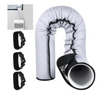 YoleShy Funda de aislamiento portátil para manguera de aire acondicionado gruesa para mangueras de escape de 5 y 5.9 pulgadas de diámetro, fácil instalación, envoltura de aislamiento de conductos con