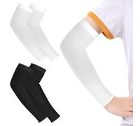 Yolev 2 Pares Mangas de Brazos para Niños Mangas de Brazo Protección Solar Anti UV Manguitos Ciclismo Running Compresión para Niños Niñas