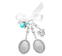 Yolev Abalorio Encanto de Ramo de Boda Wedding Bouquet Charm Ramo de Novia Abalorio de Foto del Ramo Nupcial Lazo de Recuerdo de Boda Abalorio de Perla Decoración para Fiesta de Boda de Compromiso