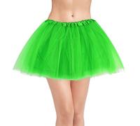 Yolev Tutu Verde Mujer Adultos Falda Tul Niña Elástica de 3 Capas Falda de Ballet Disfraz de Carnaval Vestidos de Fiesta Halloween Disfraz de los 80 Mujer Tutus para Correr Dia de los Muertos Disfraz