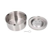 YolieraArt 3L Pet Water Bowl 304 Stainless Steel, Floating Design Dog Bowl Slow Drinking Dispenser, Spill Proof with 8.66in Diameter, Anti Skid Rubber Feet for Medium Large Dogs,