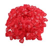 YolieraArt 500 confeti de corazón de esponja roja, pétalos románticos con forma de corazón de 1.18 pulgadas para decoración de boda, aniversario, cita, noche, corazones decorativos con textura suave