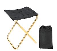 YolieraArt 7075 Aluminum Alloy Camping Stool, Mini Portable Folding Chair for Outdoor Fishing, Travel, BBQ, Hiking, with Carry Bag