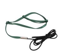 YolieraArt Bird Harness Leash, Adjustable Elastic Parrot Traction Rope for Cockatiel Lovebird, Soft Nylon Webbing with Satin Texture, Lightweight Design for Flying Training, Secure (M)