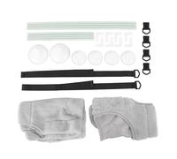 YolieraArt Cama con ventosa para gatos, doble capa, capacidad de carga de 33 libras, 19.2 x 12 pulgadas, malla resistente y varillas de fibra de vidrio, para gatos de interior, vista panorámica (doble