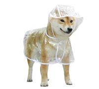 YolieraArt Impermeable para mascotas, impermeable de PVC transparente para perros Golden Retriever, Labrador Husky (blanco, S)