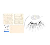 YolieraArt Kit de brazo robótico, modelo de garra mecánica hidráulica de madera para proyectos científicos de bricolaje y educación STEM