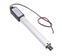 YolieraArt Mini actuador lineal eléctrico de 100 mm de carrera 50 N, empuje de 15 mm por segundo, velocidad DC24V, aluminio y plástico ABS, sin soporte de montaje sin alas